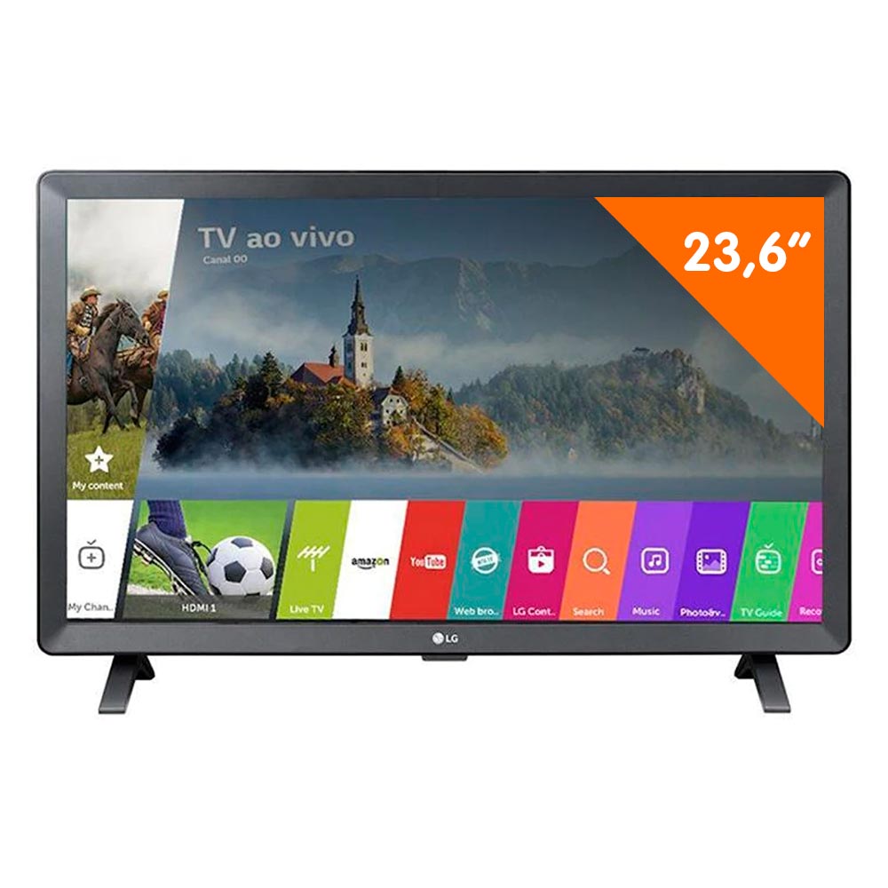 Menor preço em Smart TV LG de 24 polegadas com uma tela preta